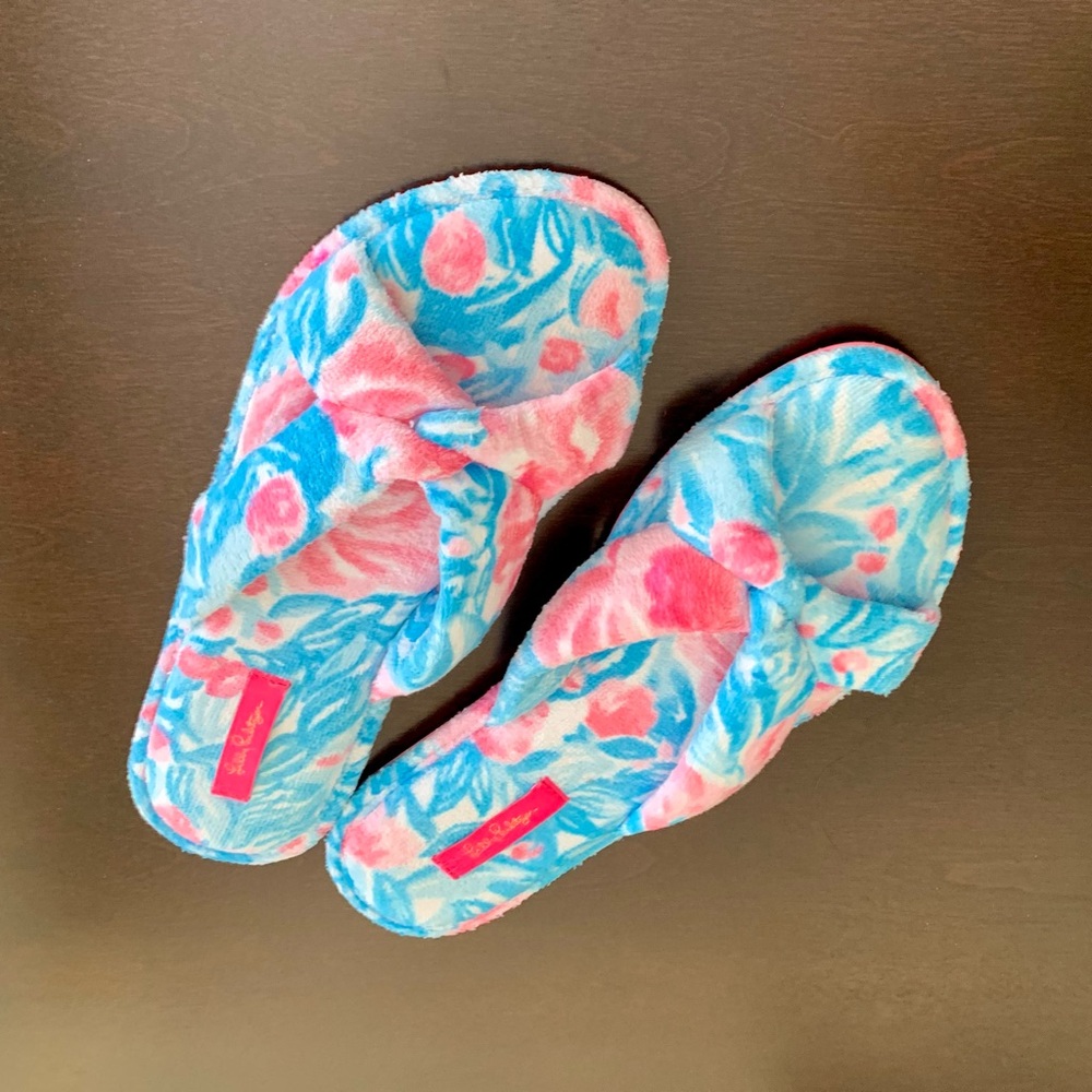 Lilly Pulitzer GWP pool slippers - size 9/10